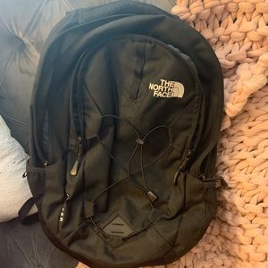 all black north face backpack